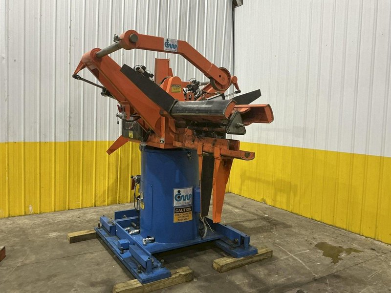 8,000 LB X 36" CWP MODEL #4.5RD-36 DOUBLE END PULL OFF COIL REEL UNCOILER : YOBRO #25028