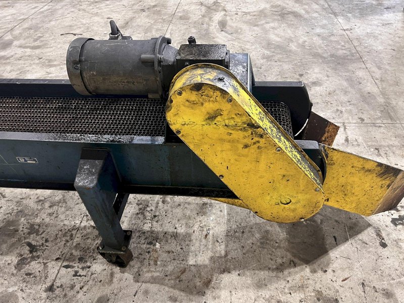 16&#039; LONG X 12&quot; WIDE METAL BELT PARTS TRANSFER CONVEYOR: STOCK #21669