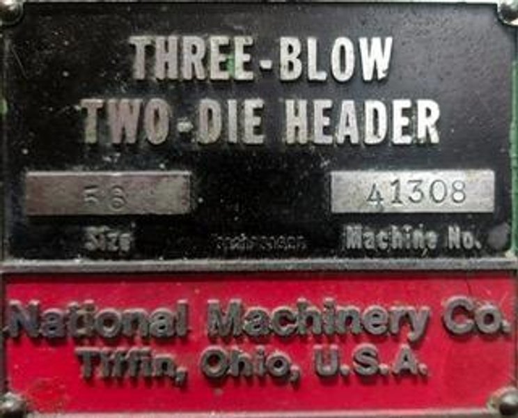 National Model 56 2 Die 3 Blow Cold Header