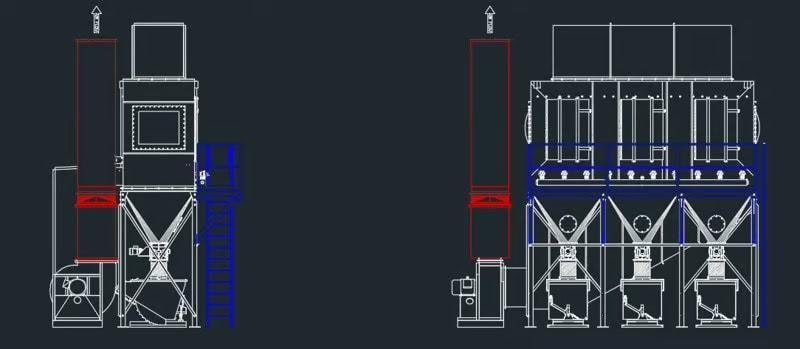 20,000 CFM Industrial Dust Collector – 2023 S.P. Hastings – 125 HP – Never Used Air Filtration Unit