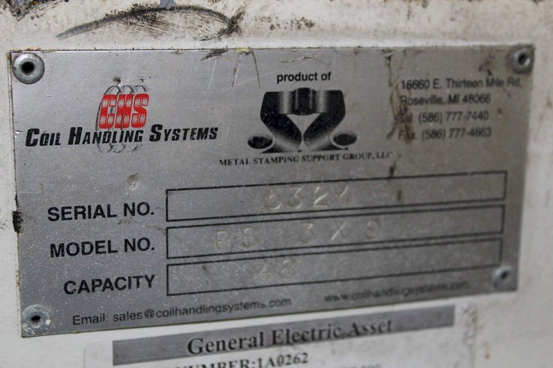 48' COIL HANDLING SYSTEMS STRAIGHTENER: STOCK #67553