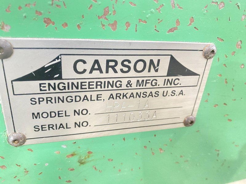 1-1/8&quot; CARSON MODEL #HPA-1A HYDRAULIC TUBE BENDER: STOCK #20122