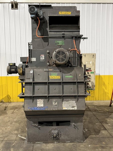 6 CU FT WHEELABRATOR MODEL WTB-6 TUMBLAST BELT TYPE BLAST CLEANING MACHINE: YOBRO #25940