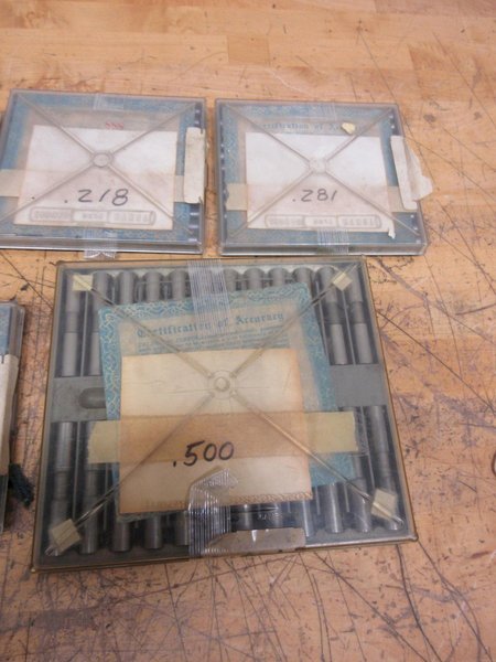 Deltronic Pin Sets (5 Sets), Nominal Sizes .078", 218", .281", .344", .500".  All sets are +/- .0012 in .0001" Increments.  **All Look Complete**- Auction Item