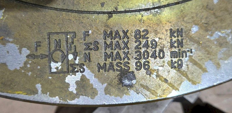 SAMCHULLY HC‑15D 15″ 3‑Jaw Self‑Centering Lathe Chuck USED