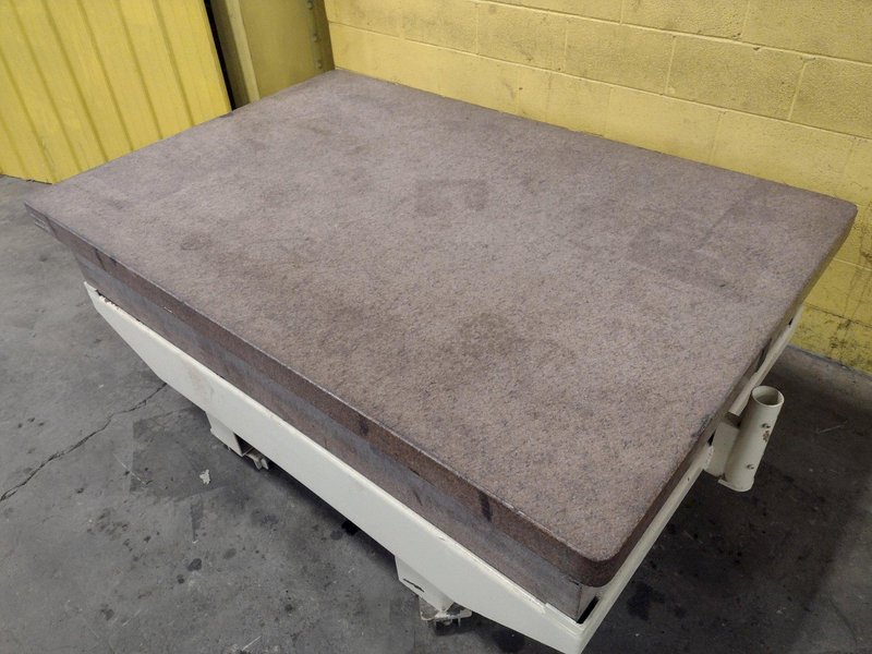 72 X 48&quot; X 12&quot; 4 LIP PINK GRANITE SURFACE PLATE WITH STAND: STOCK 17346