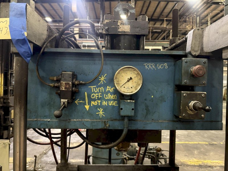 75 TON X 96" DRILCO TRAVELING HEAD HYDRAULIC STRAIGHTENING PRESS: YOBRO #25865