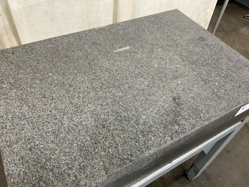 24" X 36" X 8" THICK CTEK TWO LEDGE GRANITE SURFACE PLATE  &amp; STAND: STOCK #81130