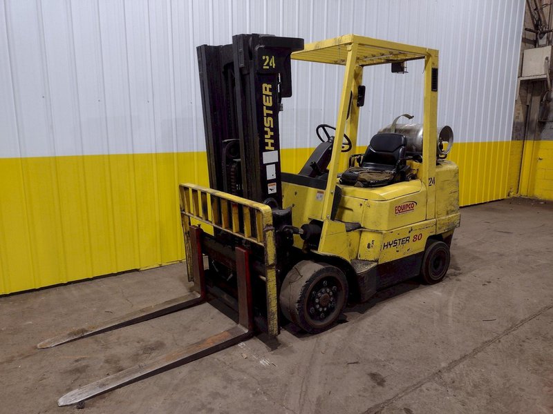 8000 LBS HYSTER MODEL S80XM LP-GAS FORKLIFT: STOCK #18837