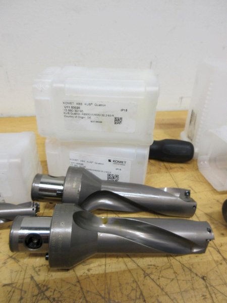 Komet ABS50 Inserted Drill Bodies KUB Quatron, (8pcs) ***NIB*** , Sizes 16.25mm - 37.5mm- Auction Item