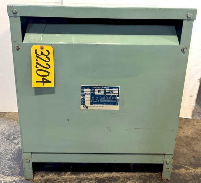 45 KVA Hevi-Duty Transformer,  3 Phase, High Voltage 480V, Low Voltage 240