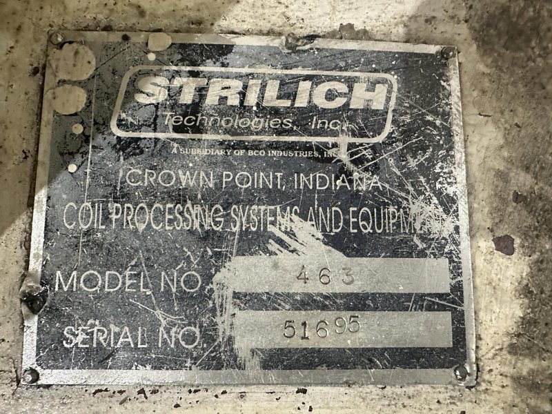 15,000 LBS X 48&quot; STRILICH MODEL #463 DOUBLE END HYDRAULIC DRIVEN UNCOILER COIL REEL STOCK# 4110
