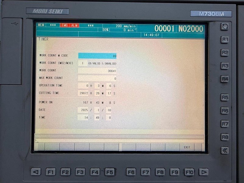 Mori Seiki NLX 2500 SMC/700 Multi-Axis CNC Lathe, 2012 – Probing, Chip Conveyor, Sub-Spindle, Tooling, ChipBlaster Coolant System