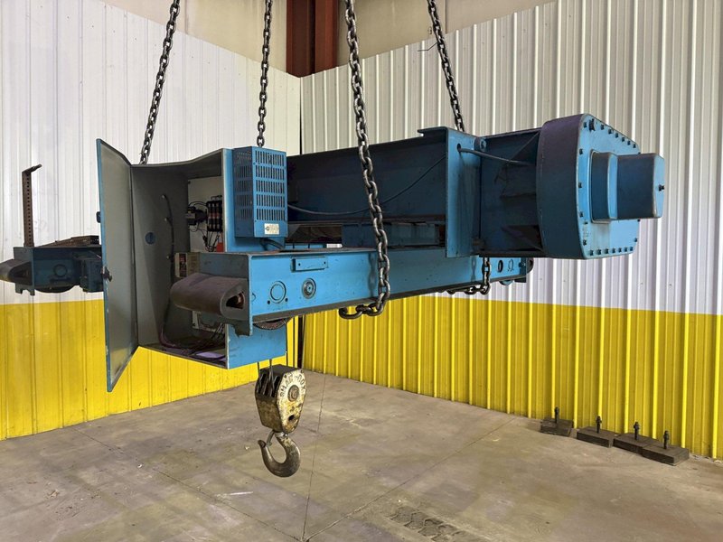 10 TON X 57’ SHAW-BOX DOUBLE GIRDER OVERHEAD BRIDGE CRANE, WITH 12.5 TON SHAW-BOX HOIST: YOBRO #24731