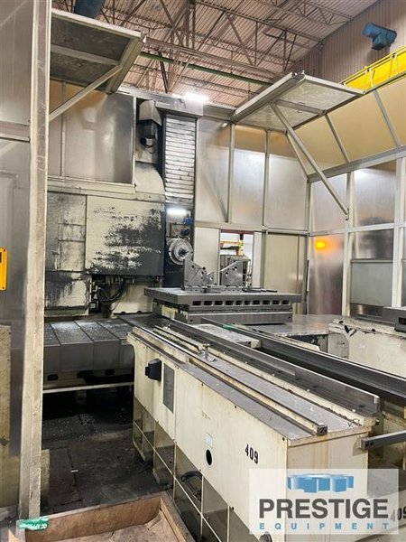 Giddings &amp; Lewis MC-60 6&quot; CNC Table Type Horizontal Boring Mill w/ Pallet Shuttle