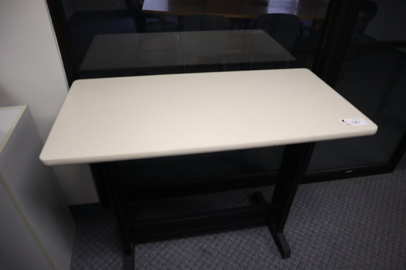 Standing Height Office Desk with Laminate Top- Auction Item