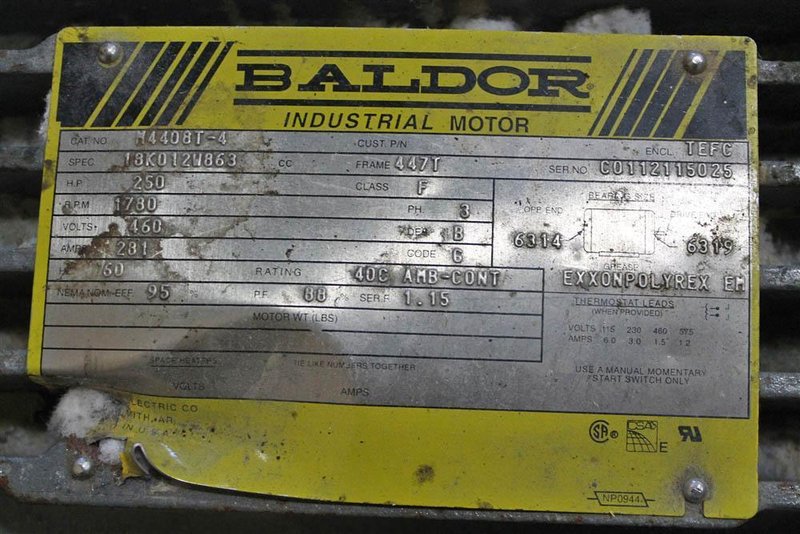 250 HP WILLIAMS MODEL 26P HAMMER MILL: STOCK 58206