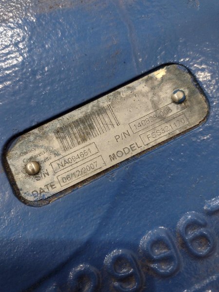 TUTHILL / QUINCY COMPRESSOR MODEL #FSS321170 PUMP: STOCK #22507