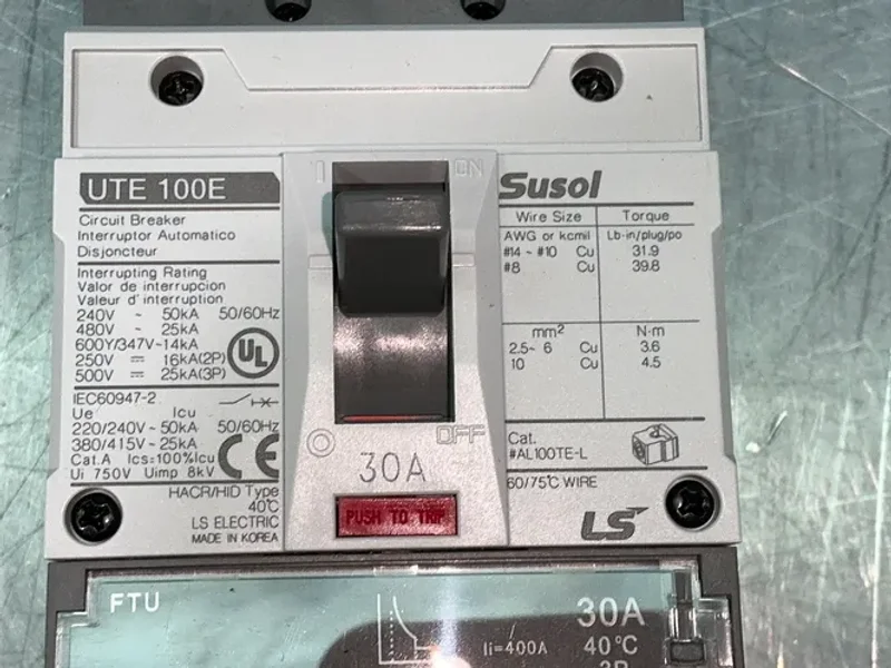 Ls Electric Ute100e Molded Case Circuit Breakers - 02050052ul