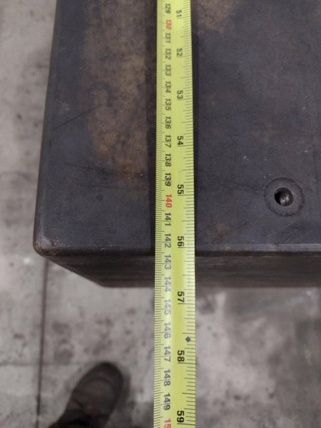 60&quot; X 56&quot; X 12&quot; STARRETT GRANITE SURFACE PRECISION INSPECTION PLATE TABLE: STOCK #22444