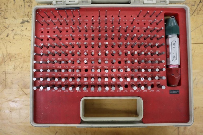 SPI M1 Minus Pin Gages in Case .061-.250"- Auction Item