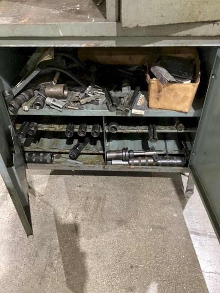SUNNEN LN-650 MANDREL STORAGE CABINET WITH TOOLS USED