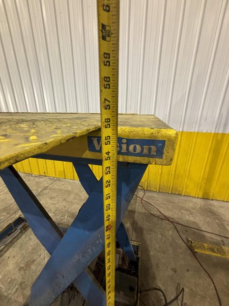 2,500 LBS 48" X 58" BISHAMON ELECTRIC PLATFORM LIFT TABLE: STOCK #23434