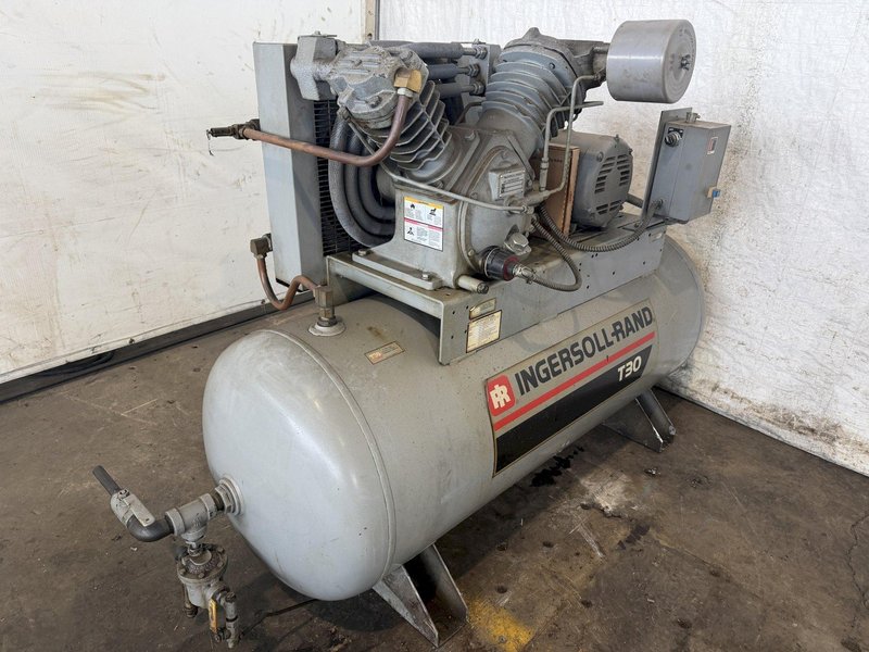 10 HP INGERSOLL-RAND T-30 PISTON TYPE AIR COMPRESSOR. STOCK #1007925