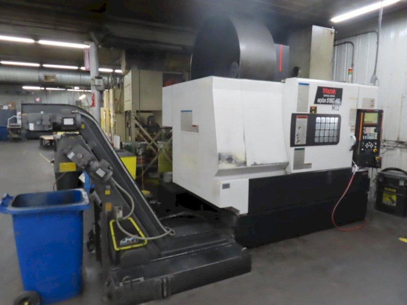 Mazak VCN 510C-HS (High Speed) CNC Vertical Machining Center, Fushion 640M, Rotary Table, Probing, 15K RPM, 48 ATC, Chip Conveyor and MORE!- Auction Item