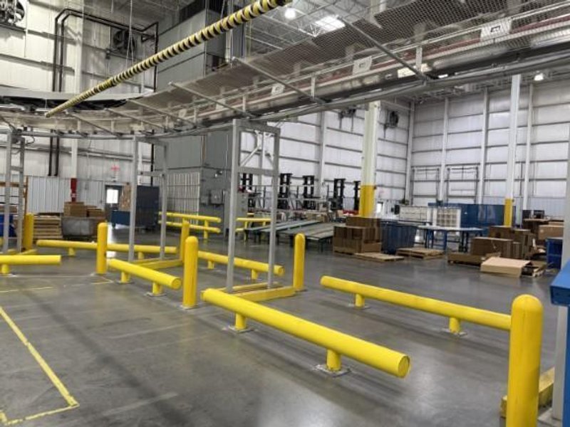 14-3/4" HIGH IDEAL SHIELD ONE LINE HEAVY DUTY GAURDRAIL BARRIER: YOBRO #24875