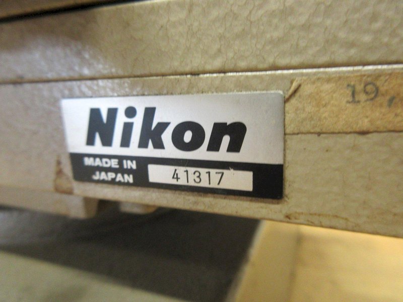 Nikon Measurescope Microscope with 15x Objective Lens, Stage Light, (1) Mitutoyo 164-162 Digital Micrometers 0-2" Range .00005" Resolution- Auction Item