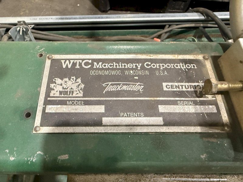 2001 BERCO PT250 TRACK PRESS WITH WTC ELECTRIC IMPACT WRENCH &amp; CONVEYOR: YOBRO #24374