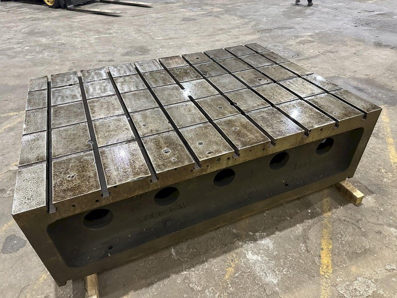 60&quot; X 84&quot; X 24&quot; T-SLOTTED LAYOUT RISER TABLE / FLOOR PLATE: STOCK #19729