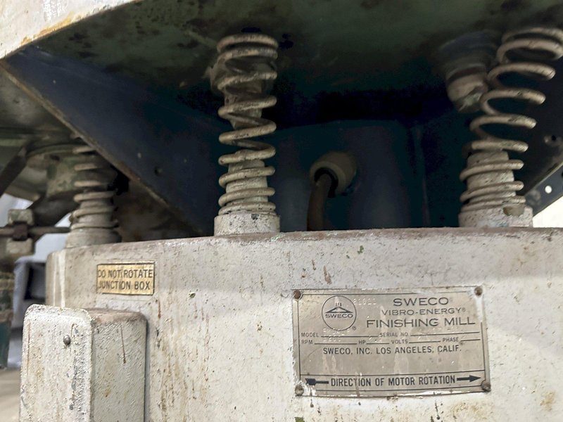 4 CUBIC FT SWECO MODEL FPD4LP, VIBRATORY PARTS FINISHER: STOCK #77372