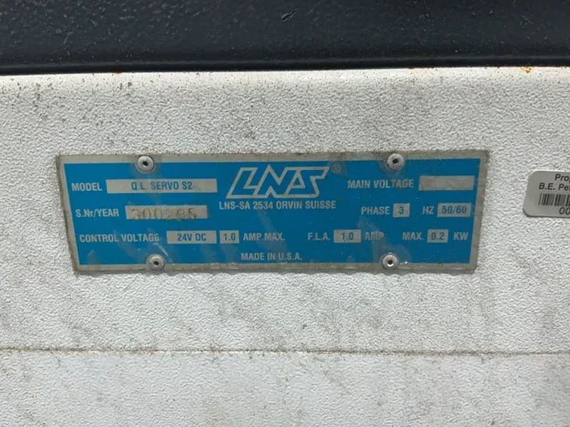 LNS 0.2 KW, 64” QUICK LOAD SERVO S2 MAGAZINE BAR FEEDER  -  Q.L. SERVO S2