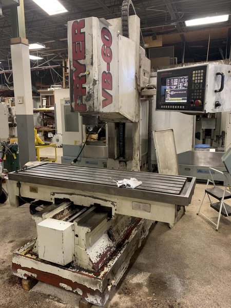 FRYER Model VB60 CNC Vertical Bed Milling Machine, S/N 60043.