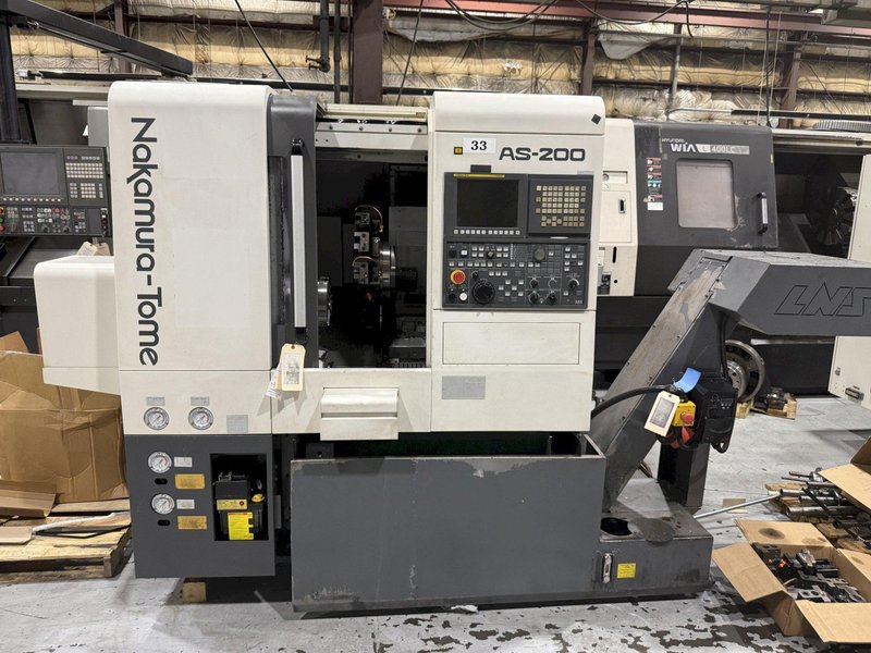 Nakamura-Tome AS-200Y Turning Center. Y-Axis. Live Milling. New-2015