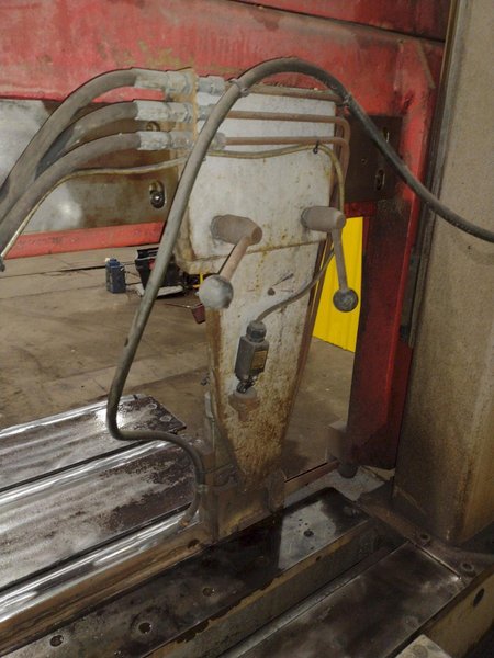 14" X 20.5" BOMAR MODEL #SL-520 SEMI-AUTOMATIC DUAL POST HORIZONTAL BAND SAW, 2003: STOCK #19577