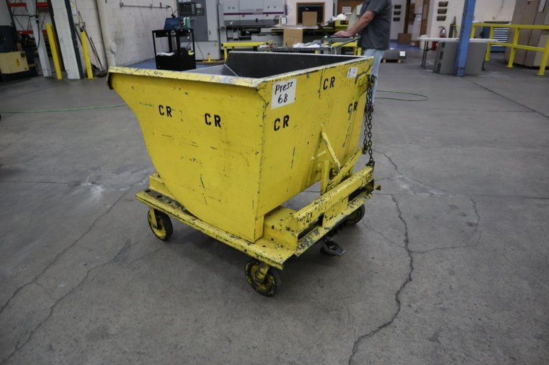 Scrap Hopper (Self Dumping) with Fork Slots- Auction Item