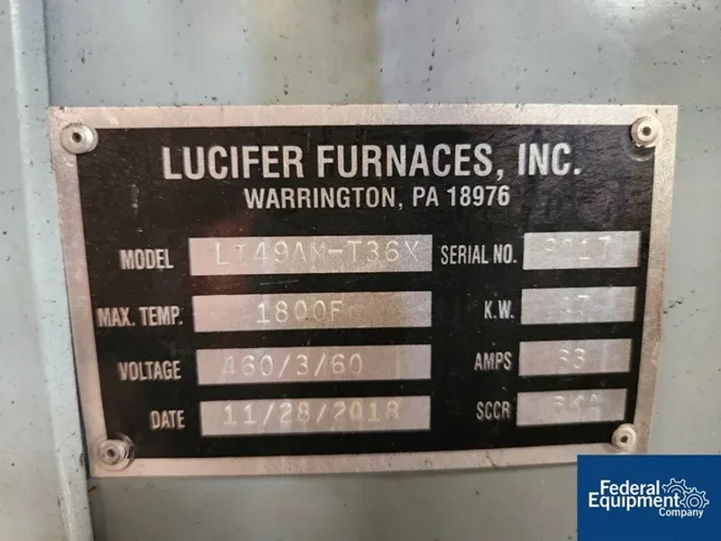 LUCIFER 1800 F FURNACE  -  LI49AM-T36X