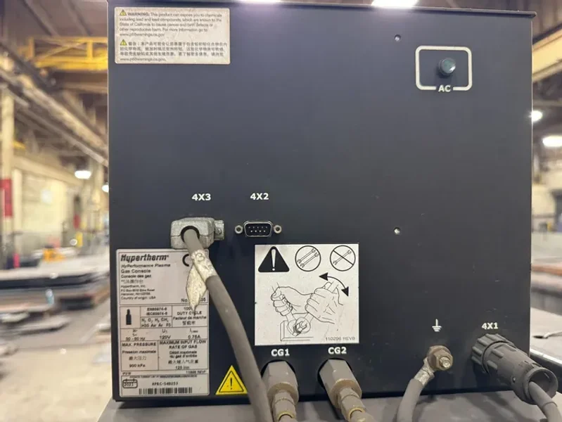 USED CSI COBRA BEVEL 10' X 24' DUAL 400 AMP PLASMA / OXY FUEL CNC CUTTING MACHINE WITH 1 BEVEL HEAD