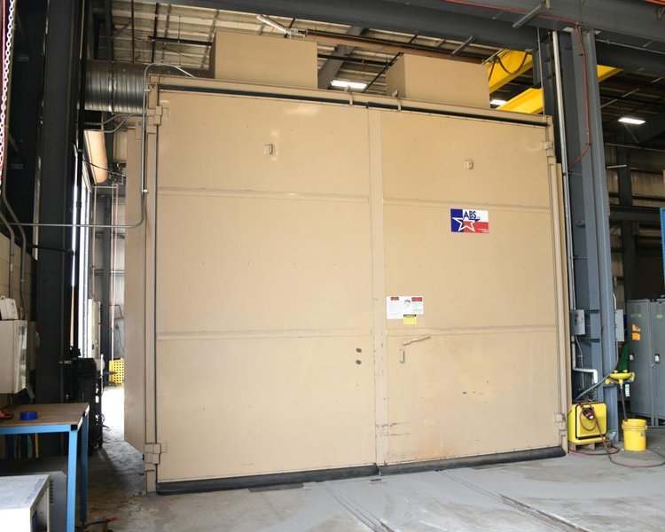 16' x 18' x 14' HIGH ABRASIVE BLAST SYSTEMS (ABS) SHOT BLAST ROOM: YOBRO #25726