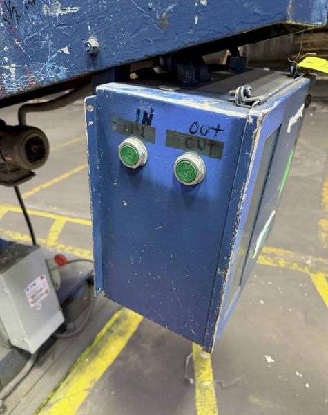 20,000 LBS X 54" SECO COIL TAKE OFF STORAGE POWERED ROTATION TURNSTILE. STOCK # 0537026