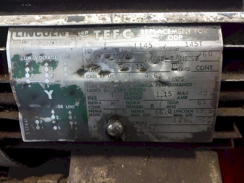 2&quot; X 10&#039; LEMONT MODEL 54557M DOUBLE END TUBE DE-DIMPLER: STOCK #11894