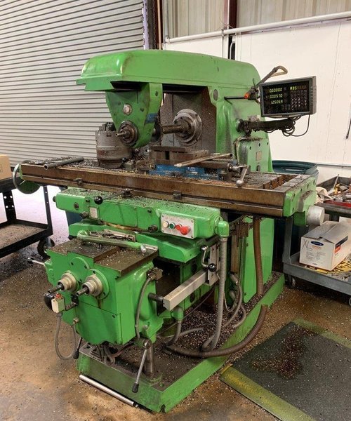 USED, VANGUARD MODEL X6140 UNIVERSAL KNEE TYPE HORIZONTAL MILLING MACHINE