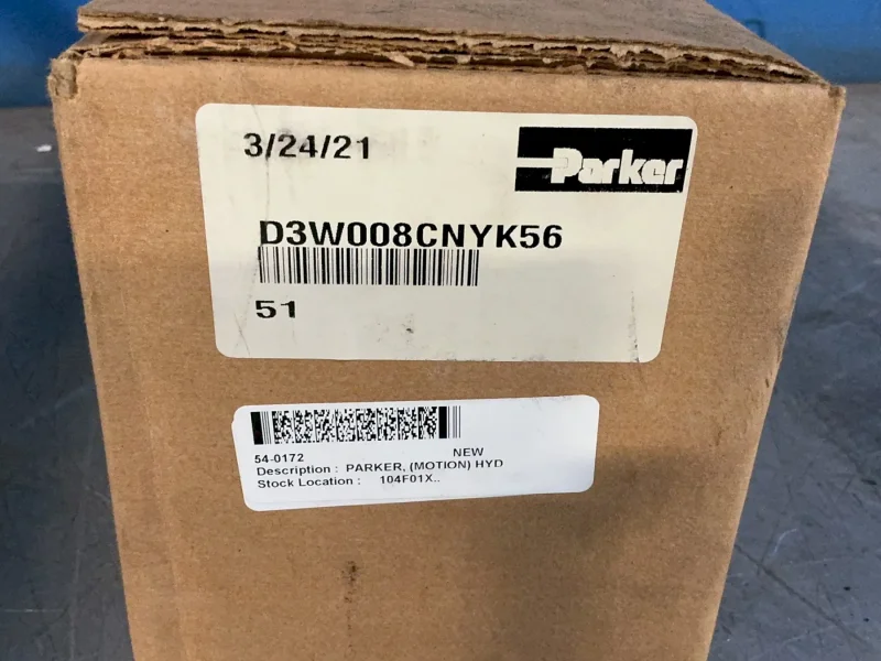 PARKER INDUSTRIAL HYDRAULIC VALVE  -  D3W008CNYK56