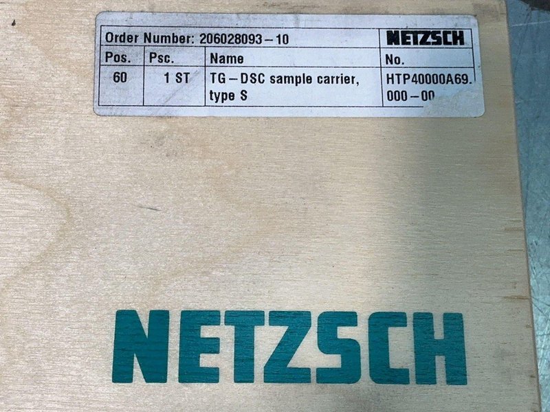 NETZSCH TG-DSC SAMPLE CARRIER TYPE S THERMOCOUPLE  -  HTP40000A69