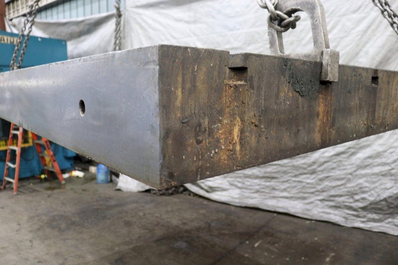 139&#039; X 84&#039; X 8&#039; T-SLOTTED BOLSTER PLATE: STOCK #72892