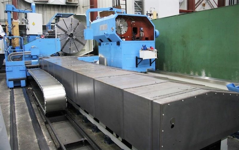Tacchi DB 132 HS Type 14x7000, 94" x 275" CNC Roll Lathe