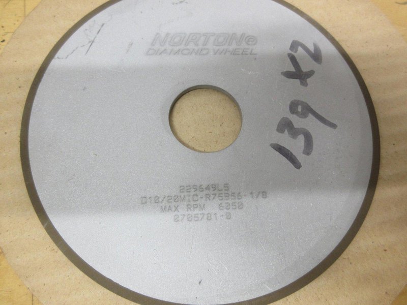 Norton Diamond Carbide Grinding Wheels | (2) Norton 6" x 1/8" x1-1/4" **New**,  (2) Norton 4" x ¼" x 1-1/4"  (1) New &amp;  (1) @ 50%- Auction Item
